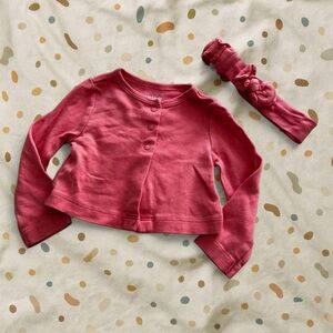 Carter’s cardigan and headband set (6-9 months)